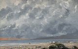 Beach Scene by Gustave Courbet